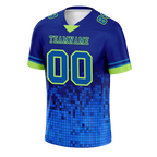Custom Blue 3D Pattern Blue Personalized Authentic Football Jersey FBJ02-bc0fafb