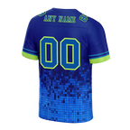 Custom Blue 3D Pattern Blue Personalized Authentic Football Jersey FBJ02-bc0fafb