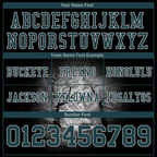 Custom Black 3D Pattern Aqua Personalized Authentic Football Jersey FBJ02-bc0fafd