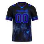 Custom Black 3D Pattern Purple Personalized Authentic Football Jersey FBJ02-bc0fafe