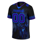 Custom Black 3D Pattern Purple Personalized Authentic Football Jersey FBJ02-bc0fafe