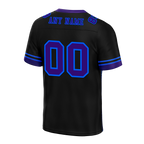 Custom Black 3D Pattern Purple Personalized Authentic Football Jersey FBJ02-bc0fafe