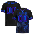 Custom Black 3D Pattern Purple Personalized Authentic Football Jersey FBJ02-bc0fafe