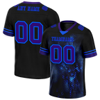Custom Black 3D Pattern Purple Personalized Authentic Football Jersey FBJ02-bc0fafe