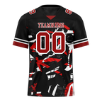 Custom Black Tie Dye Brown Personalized Authentic Football Jersey FBJ02-bc0fa7a
