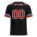 Custom Black Tie Dye Brown Personalized Authentic Football Jersey FBJ02-bc0fa7a