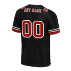 Custom Black Tie Dye Brown Personalized Authentic Football Jersey FBJ02-bc0fa7a