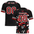 Custom Black Tie Dye Brown Personalized Authentic Football Jersey FBJ02-bc0fa7a