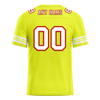 Custom Yellow Tie Dye White Personalized Authentic Football Jersey FBJ02-bc0fa7c