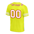 Custom Yellow Tie Dye White Personalized Authentic Football Jersey FBJ02-bc0fa7c