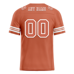 Custom Orange Tie Dye Orange Personalized Authentic Football Jersey FBJ02-bc0fa7d