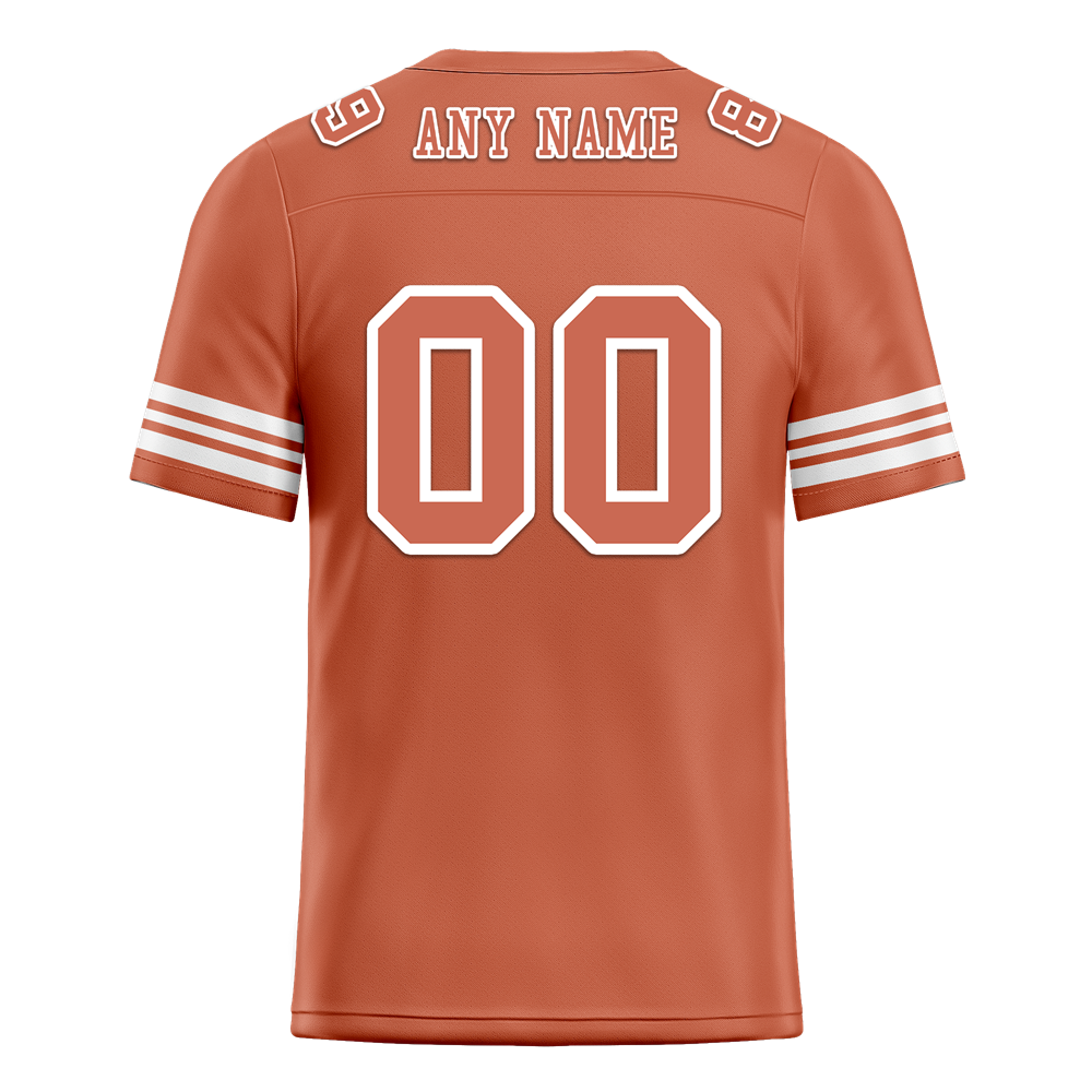 Custom Orange Tie Dye Orange Personalized Authentic Football Jersey FBJ02-bc0fa7d