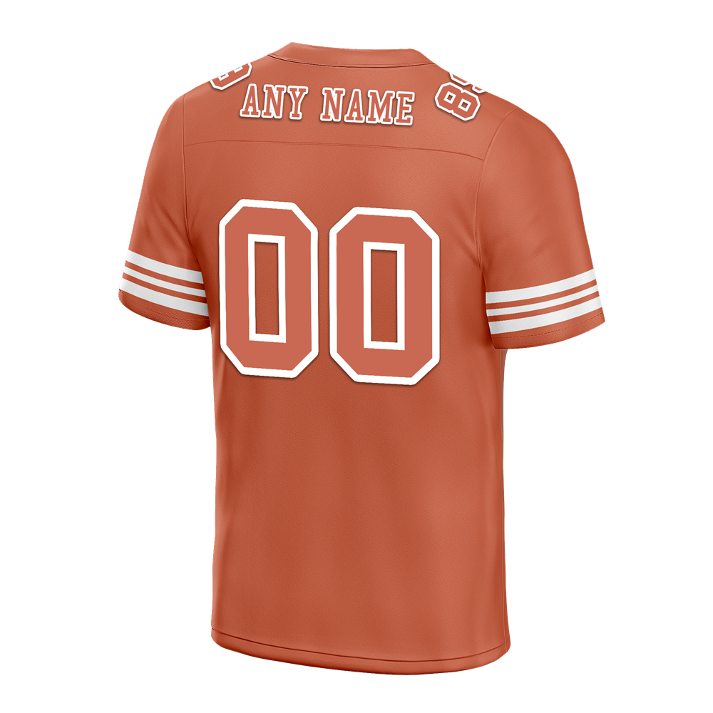 Custom Orange Tie Dye Orange Personalized Authentic Football Jersey FBJ02-bc0fa7d