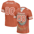 Custom Orange Tie Dye Orange Personalized Authentic Football Jersey FBJ02-bc0fa7d