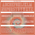 Custom Orange Tie Dye Orange Personalized Authentic Football Jersey FBJ02-bc0fa7d