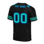 Custom Black Tie Dye Aqua Personalized Authentic Football Jersey FBJ02-bc0fa7f
