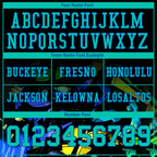 Custom Black Tie Dye Aqua Personalized Authentic Football Jersey FBJ02-bc0fa7f