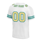 Custom White Aqua Tie Dye Yellow Personalized Authentic Football Jersey FBJ02-bc0fa78