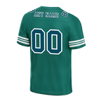 Custom Green Tie Dye Aqua Personalized Authentic Football Jersey FBJ02-bc0fa79