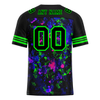 Custom Black Purple Tie Dye Black Personalized Authentic Football Jersey FBJ02-bc0fa80