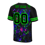 Custom Black Purple Tie Dye Black Personalized Authentic Football Jersey FBJ02-bc0fa80