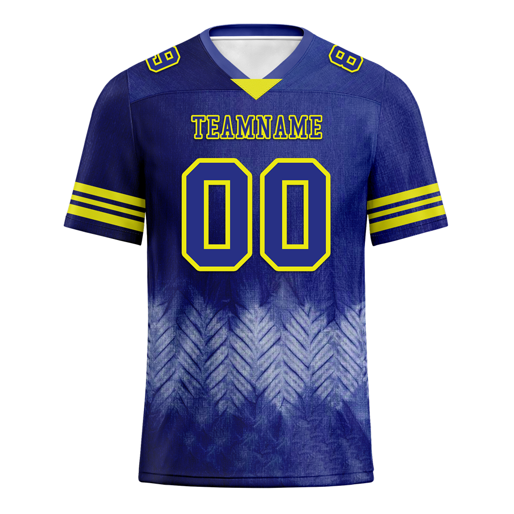 Custom Purple Tie Dye Purple Personalized Authentic Football Jersey FBJ02-bc0fa8a