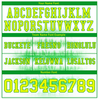 Custom White Green Tie Dye Yellow Personalized Authentic Football Jersey FBJ02-bc0fa8b