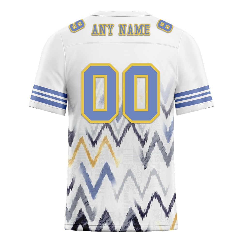 Custom White Tie Dye Purple Personalized Authentic Football Jersey FBJ02-bc0fa8c