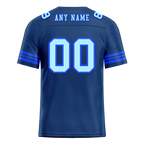 Custom Black Tie Dye Aqua Personalized Authentic Football Jersey FBJ02-bc0fa8d