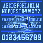 Custom Black Tie Dye Aqua Personalized Authentic Football Jersey FBJ02-bc0fa8d