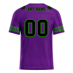 Custom Purple Tie Dye Black Personalized Authentic Football Jersey FBJ02-bc0fa8e