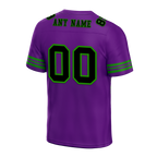 Custom Purple Tie Dye Black Personalized Authentic Football Jersey FBJ02-bc0fa8e