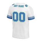 Custom White Tie Dye Aqua Personalized Authentic Football Jersey FBJ02-bc0fa8f