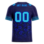 Custom Blue Tie Dye Aqua Personalized Authentic Football Jersey FBJ02-bc0fa87