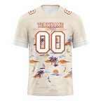 Custom Yellow Hawaii White Personalized Authentic Football Jersey FBJ02-bc0fa88
