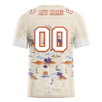 Custom Yellow Hawaii White Personalized Authentic Football Jersey FBJ02-bc0fa88