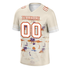 Custom Yellow Hawaii White Personalized Authentic Football Jersey FBJ02-bc0fa88