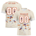 Custom Yellow Hawaii White Personalized Authentic Football Jersey FBJ02-bc0fa88