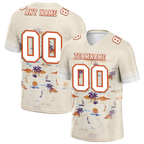 Custom Yellow Hawaii White Personalized Authentic Football Jersey FBJ02-bc0fa88