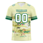 Custom Yellow Hawaii White Personalized Authentic Football Jersey FBJ02-bc0fa89