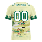Custom Yellow Hawaii White Personalized Authentic Football Jersey FBJ02-bc0fa89