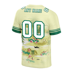 Custom Yellow Hawaii White Personalized Authentic Football Jersey FBJ02-bc0fa89