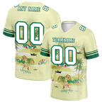 Custom Yellow Hawaii White Personalized Authentic Football Jersey FBJ02-bc0fa89