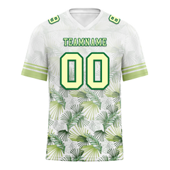 Custom White Hawaii Yellow Personalized Authentic Football Jersey FBJ02-bc0fa90