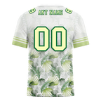 Custom White Hawaii Yellow Personalized Authentic Football Jersey FBJ02-bc0fa90