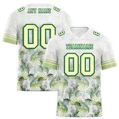 Custom White Hawaii Yellow Personalized Authentic Football Jersey FBJ02-bc0fa90