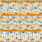 Custom Orange Aqua Hawaii White Personalized Authentic Football Jersey FBJ02-bc0fa9a