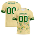Custom Yellow Hawaii Green Personalized Authentic Football Jersey FBJ02-bc0fa9b