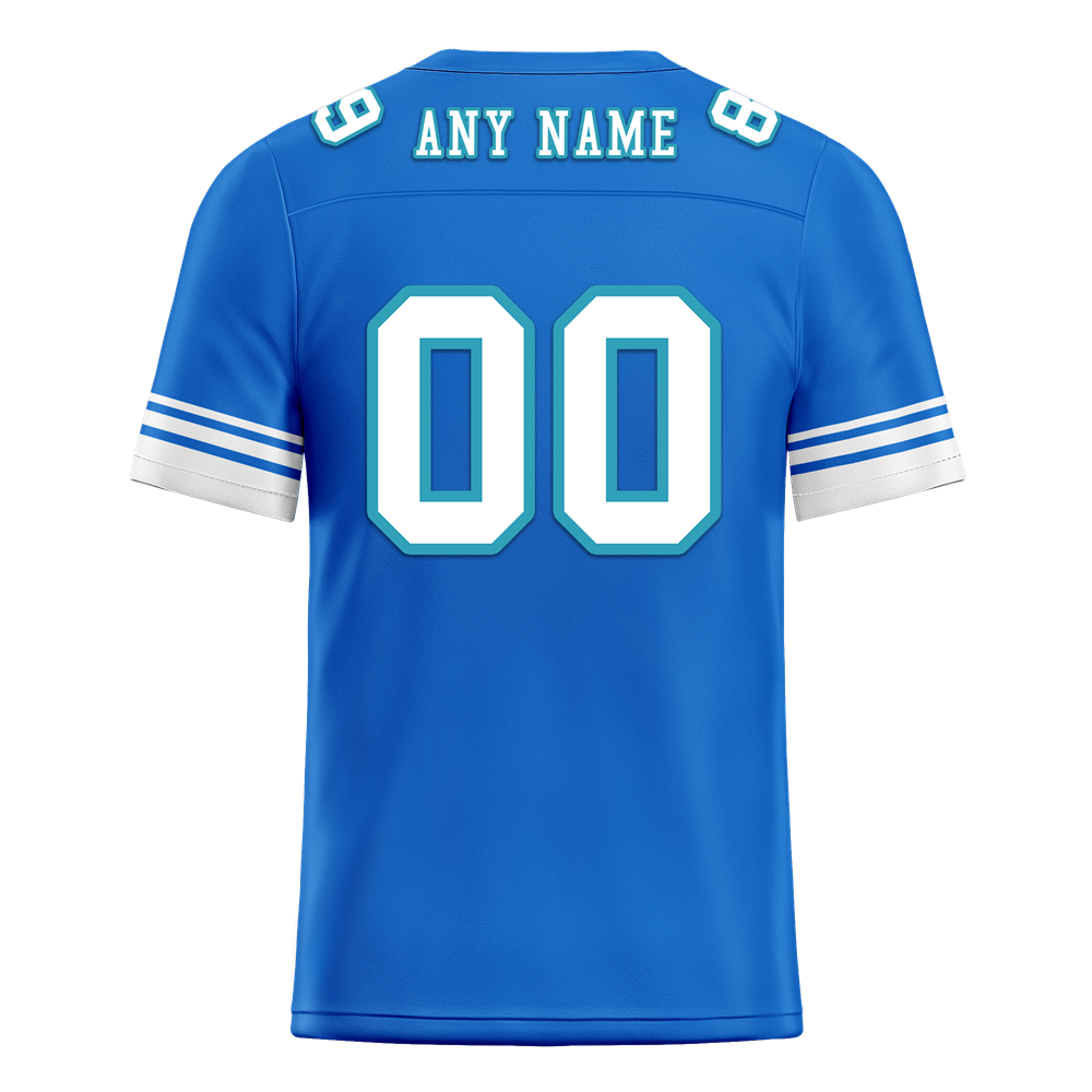 Custom Blue Hawaii White Personalized Authentic Football Jersey FBJ02-bc0fa9d