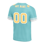 Custom Aqua Hawaii Yellow Personalized Authentic Football Jersey FBJ02-bc0fa9e